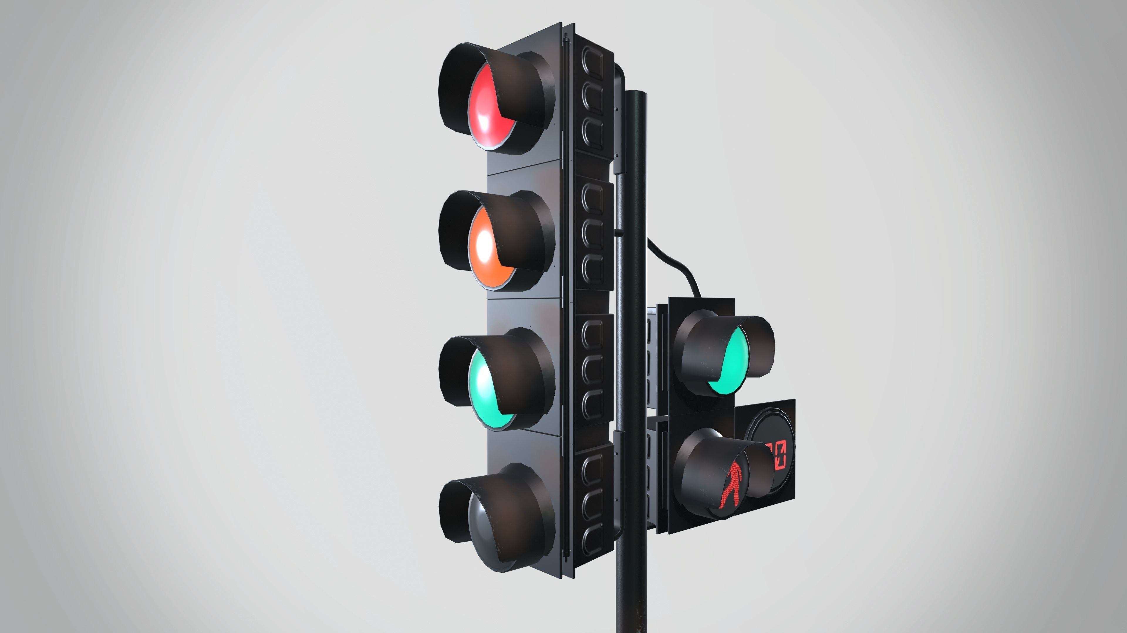 Traffic Light 3D model_4