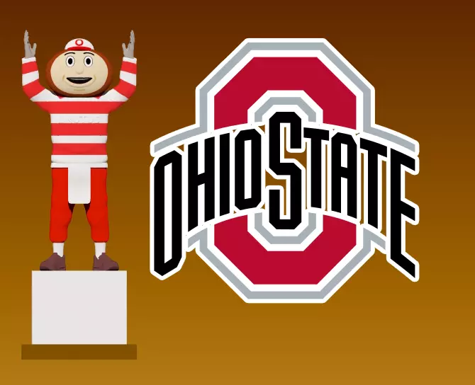 BRUTUS BUCKEYE - OHIO STATE UNIVERSITY - MASCOT 3D print model_0
