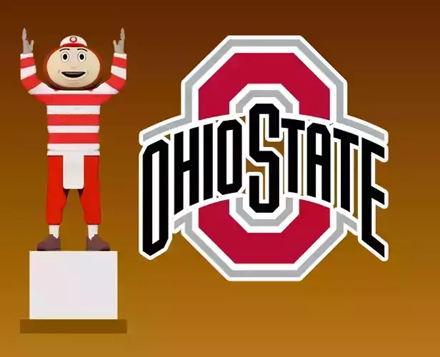 BRUTUS BUCKEYE - OHIO STATE UNIVERSITY - MASCOT 3D print model BRUTUS BUCKEYE - OHIO STATE UNIVERSITY - MASCOT 3D print model