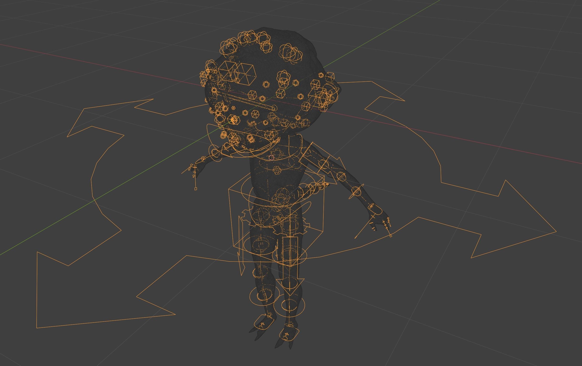 Rigged Alien Character - Fretzo 3D model_10