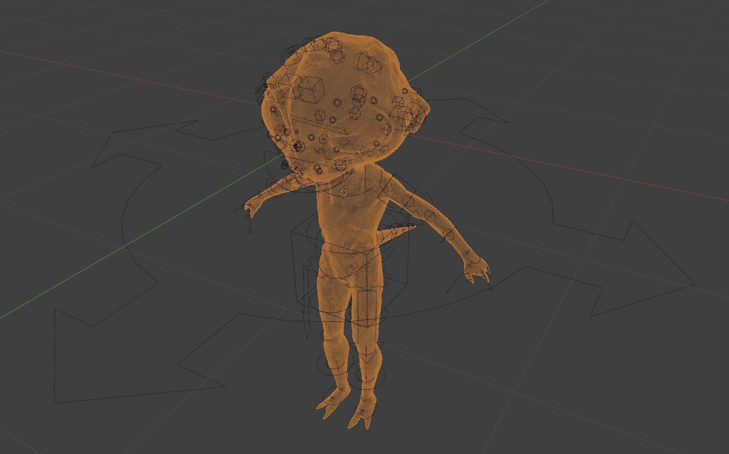 Rigged Alien Character - Fretzo 3D model_11