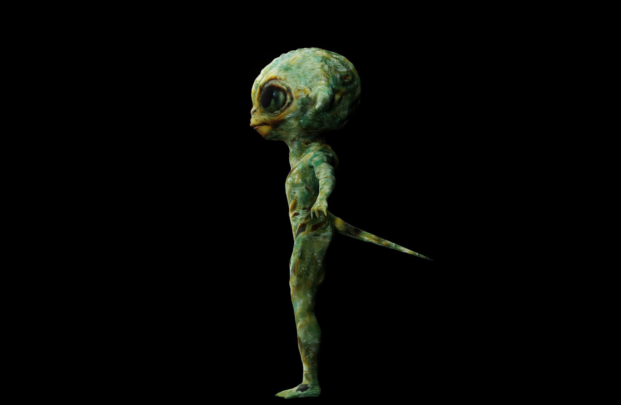 Rigged Alien Character - Fretzo 3D model_2