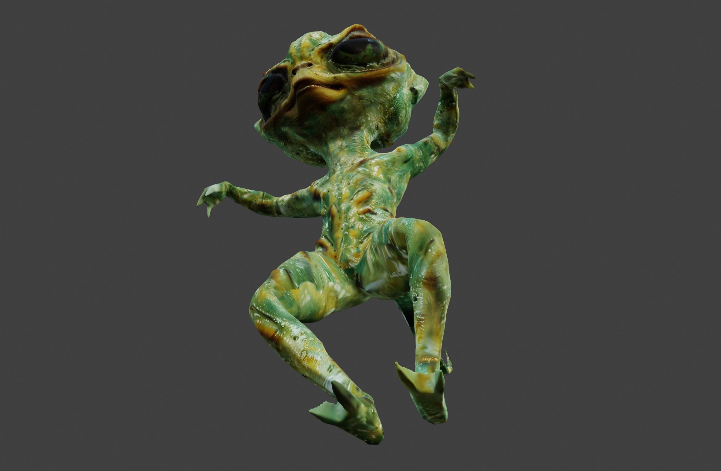 Rigged Alien Character - Fretzo 3D model_8