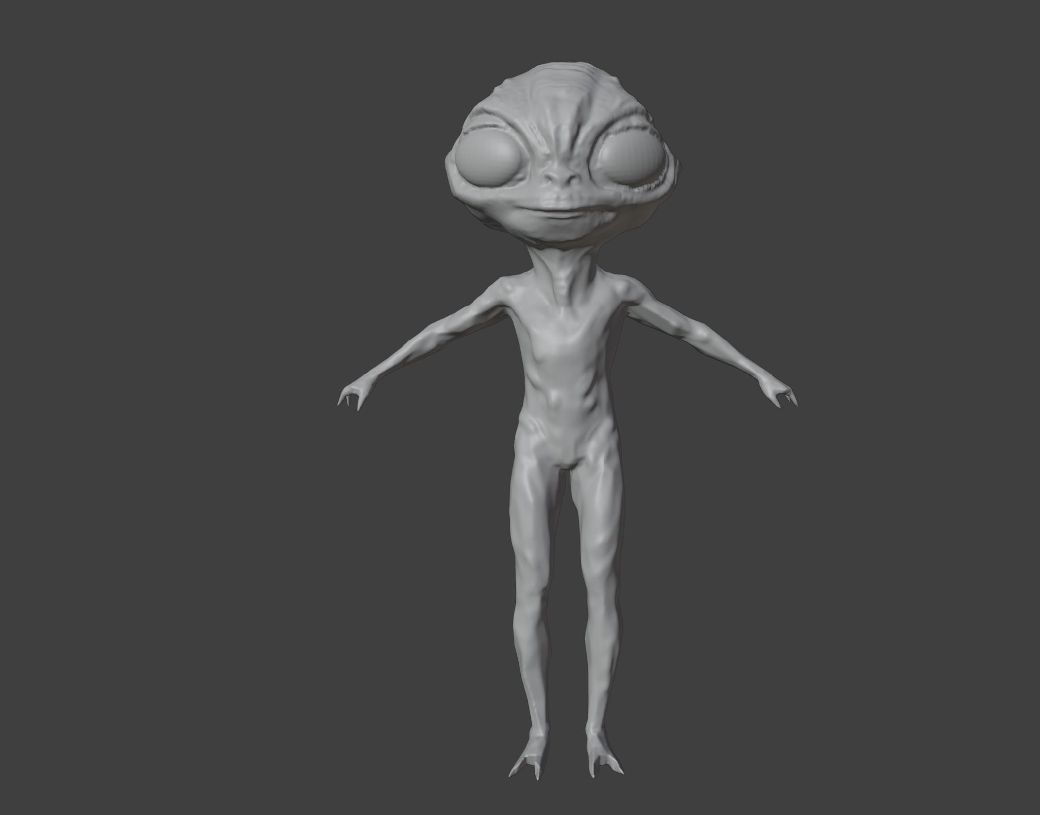 Rigged Alien Character - Fretzo 3D model_17