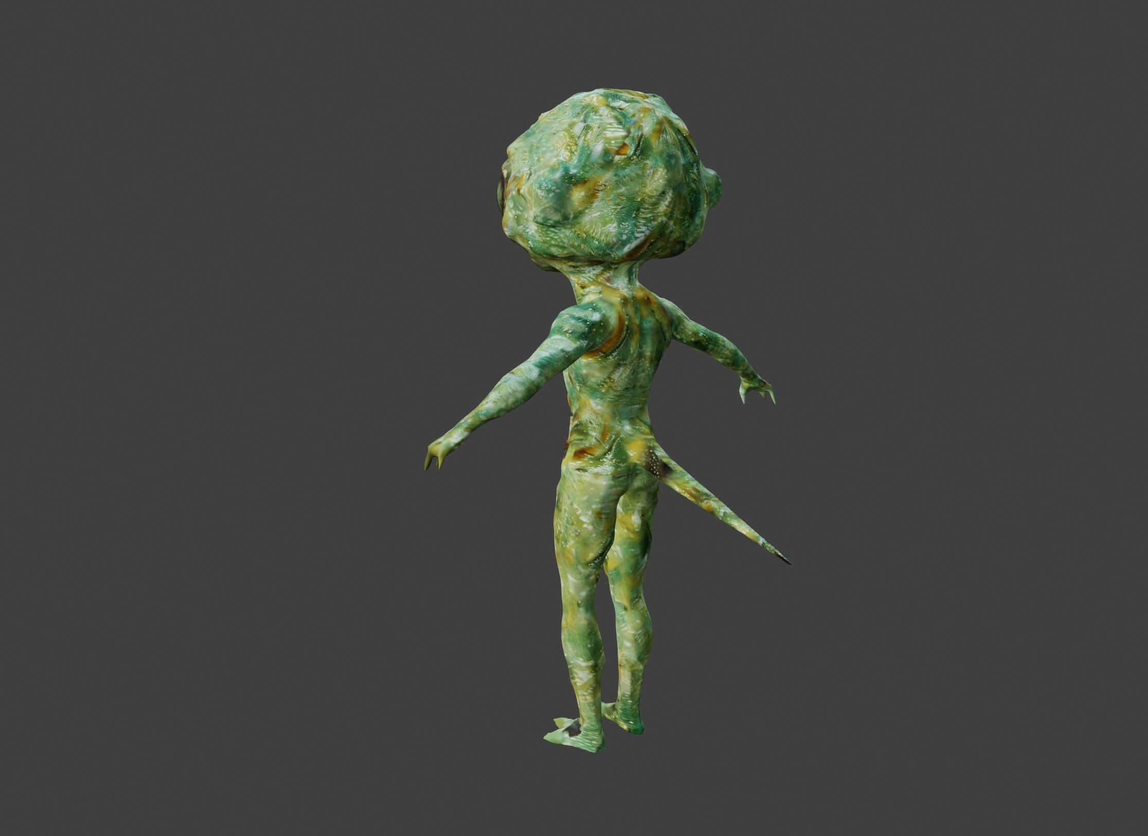 Rigged Alien Character - Fretzo 3D model_22