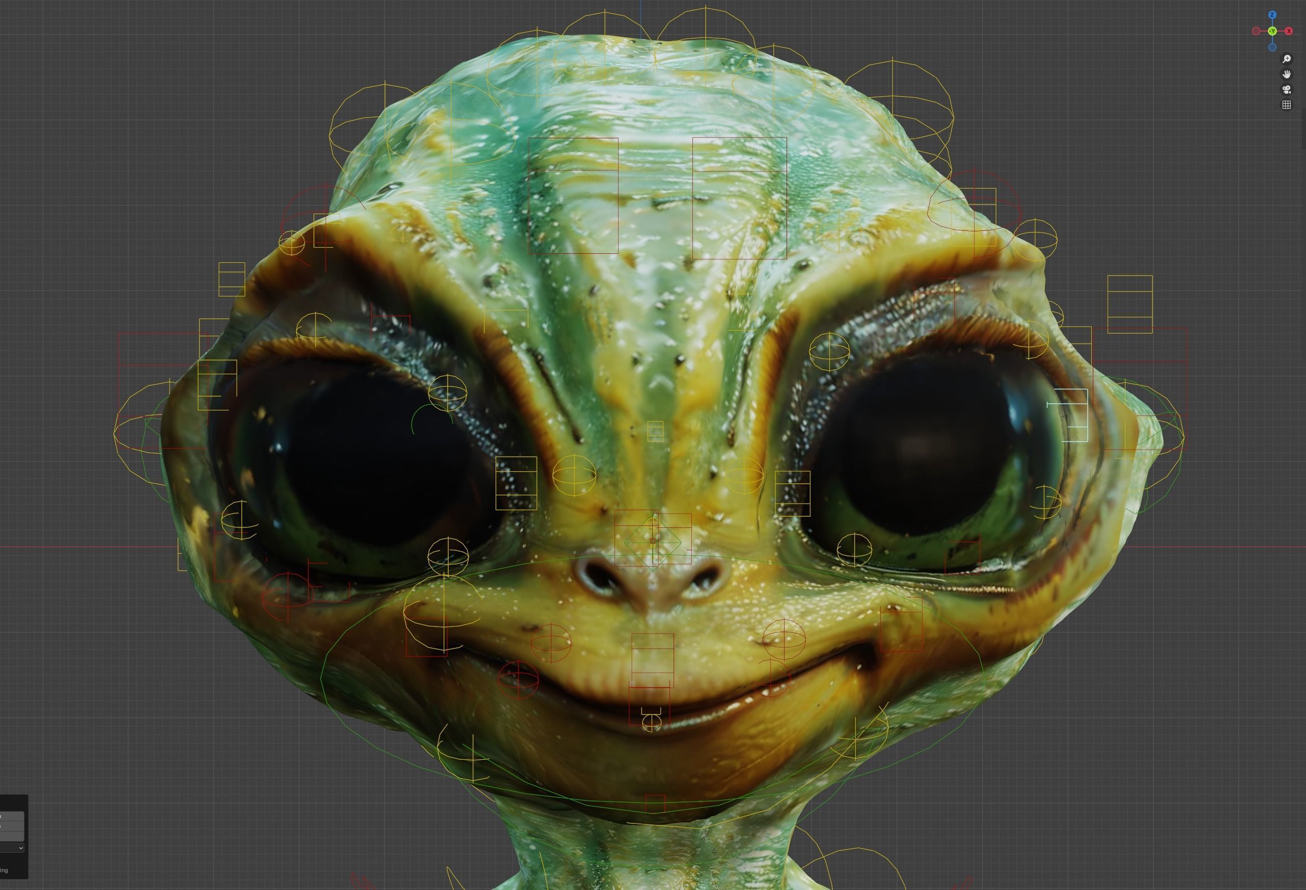 Rigged Alien Character - Fretzo 3D model_9