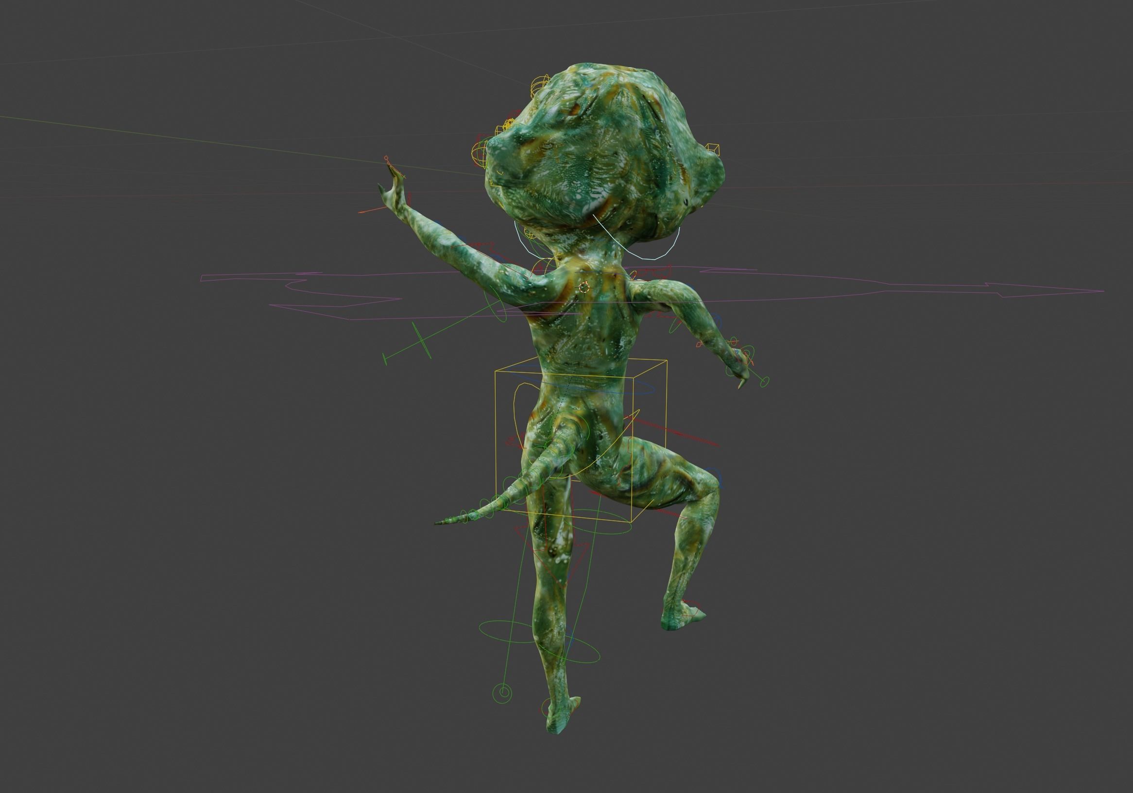 Rigged Alien Character - Fretzo 3D model_6