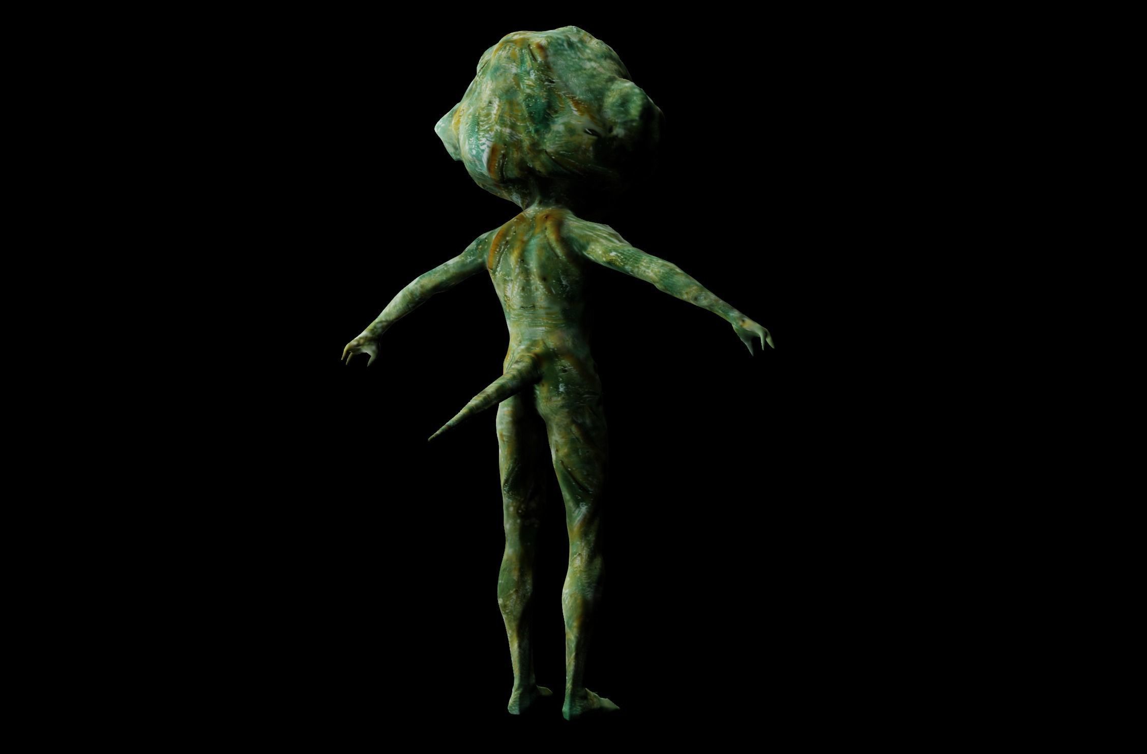 Rigged Alien Character - Fretzo 3D model_3