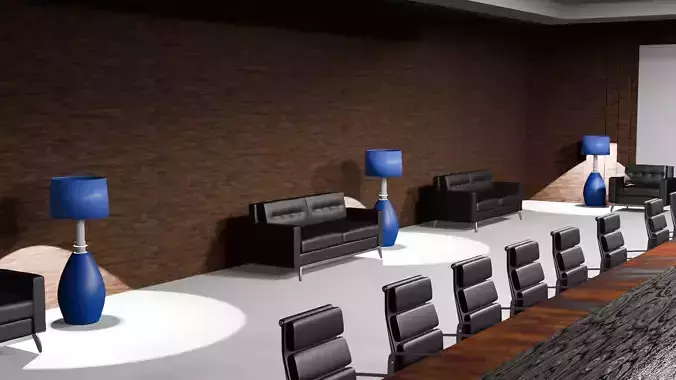 Office meeting room realstic look 3D model