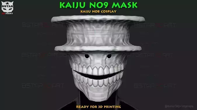Kaiju No 9 Mask - Kaiju No8 Anime Cosplay