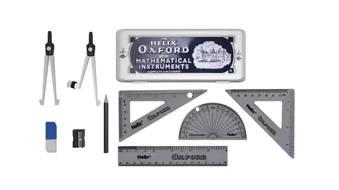 HELIX OXFORD MATHEMATICAL SET Free low-poly 3D model