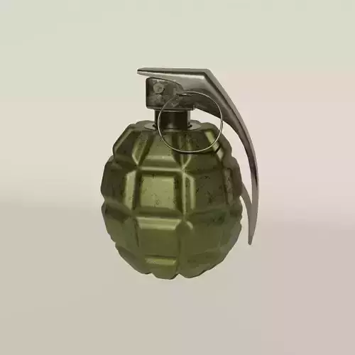 High poly Grenade model