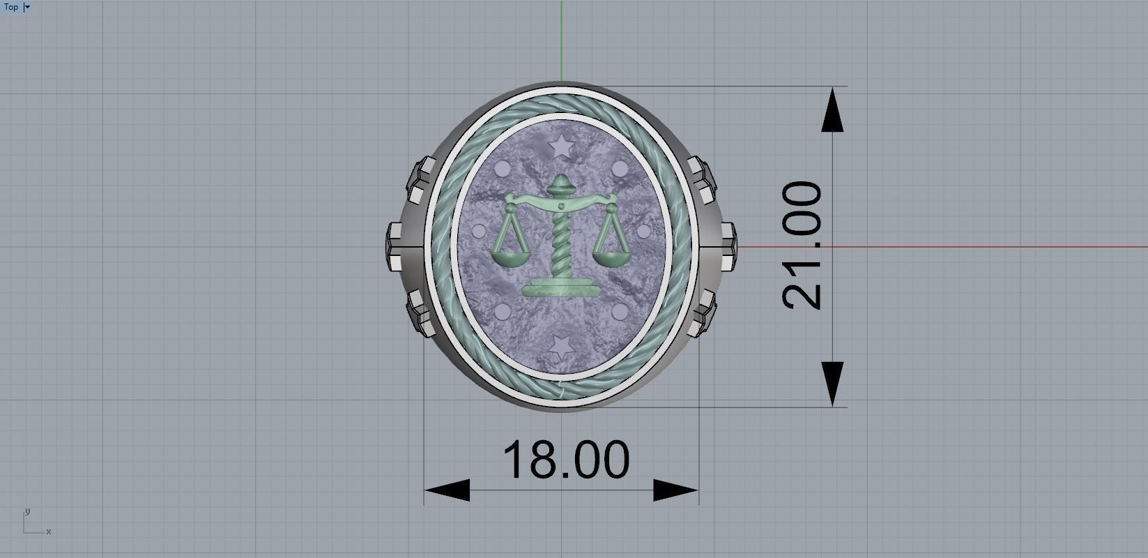 Zodiac Ring Libra 3D print model_10
