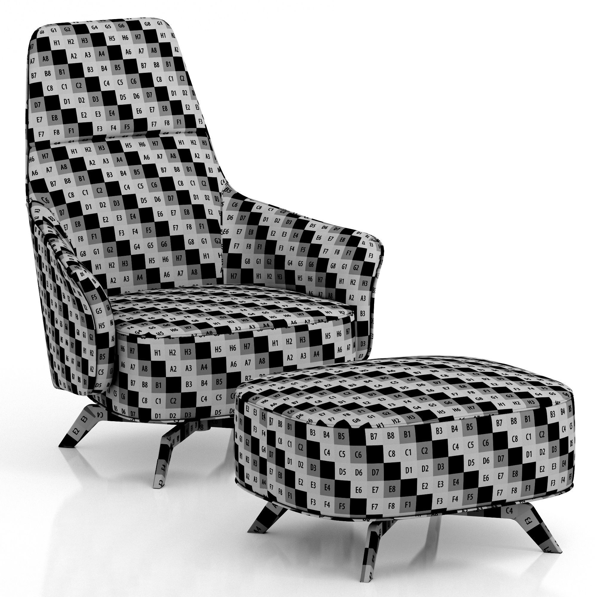 Poliform KAORI LOUNGE 3D model_7