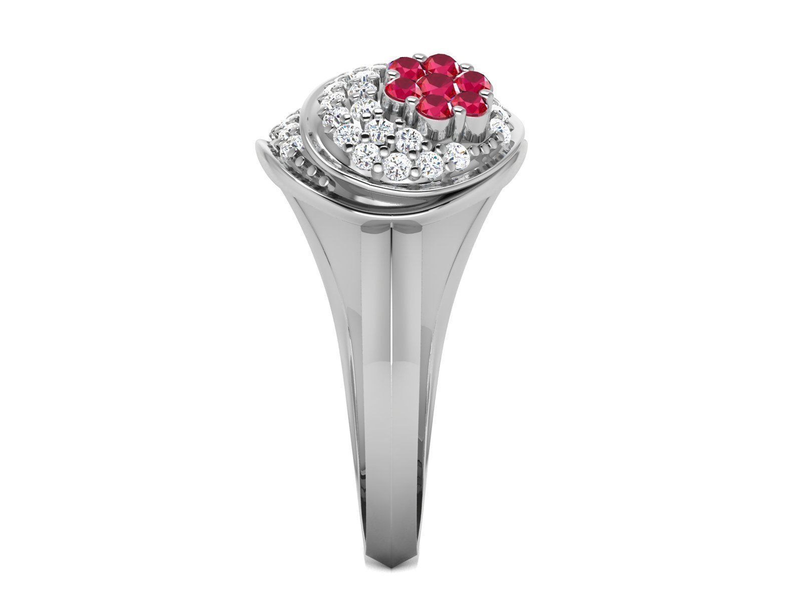 Diamond Ring 3D print model_5