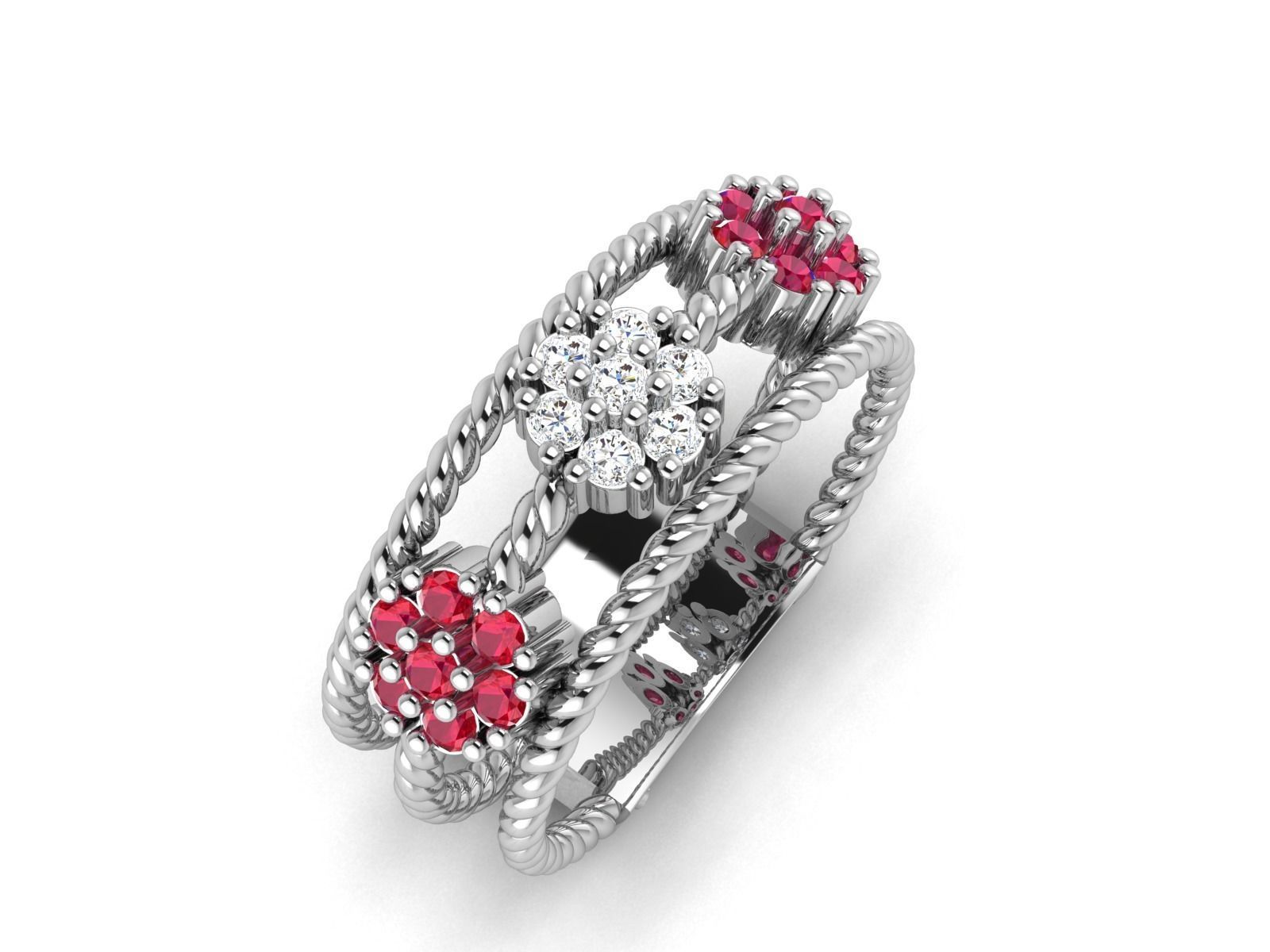 Diamond Ring 3D print model_1