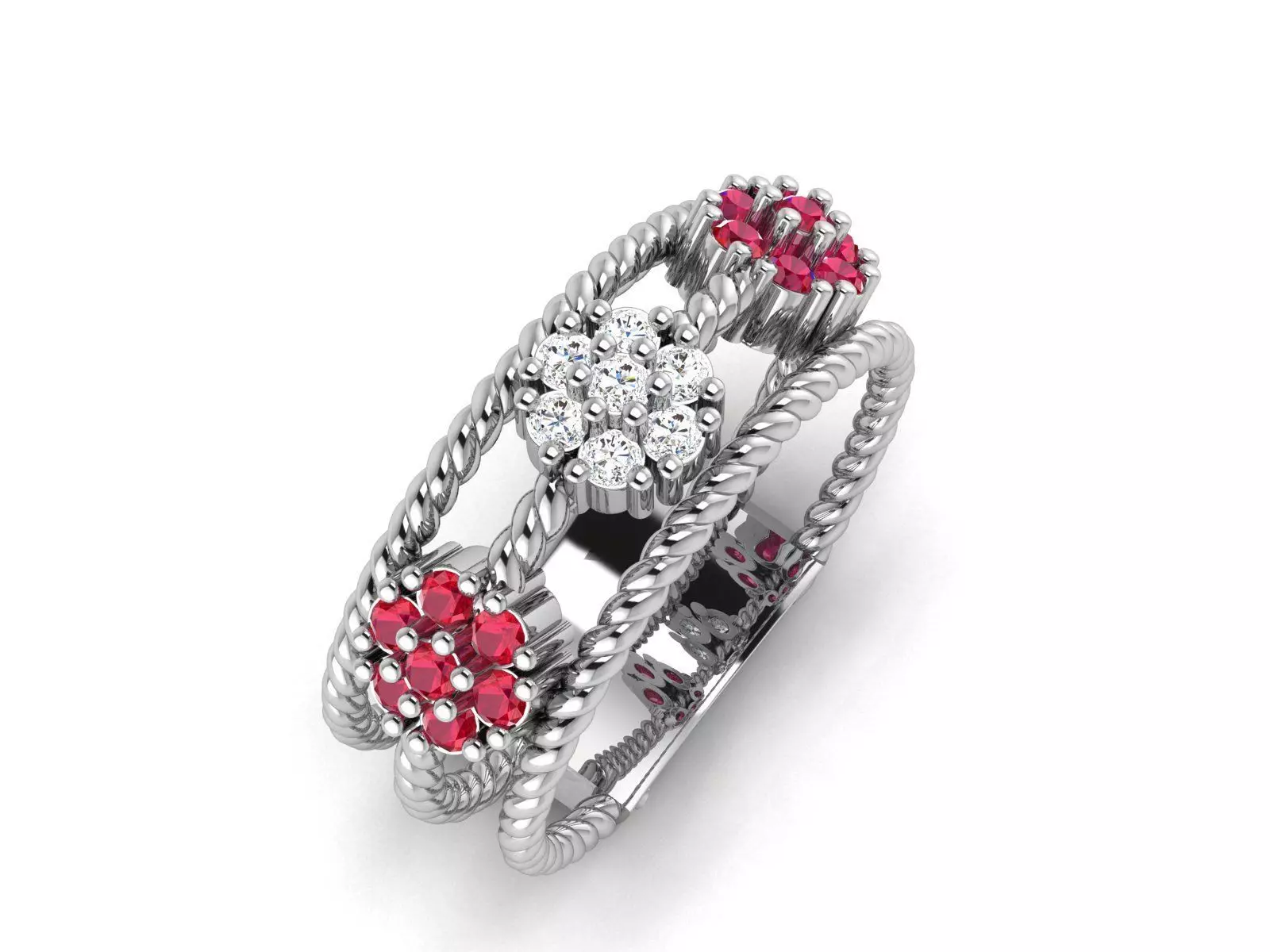 Diamond Ring 3D print model_0