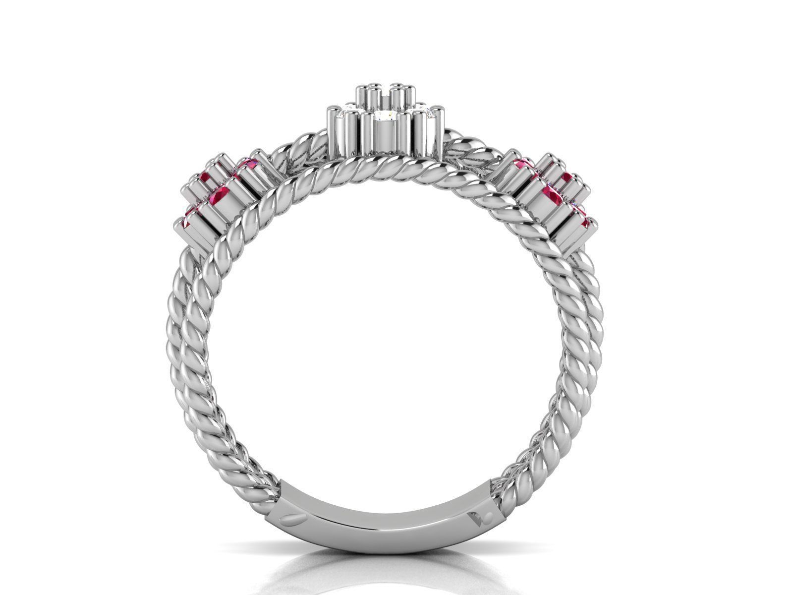 Diamond Ring 3D print model_2
