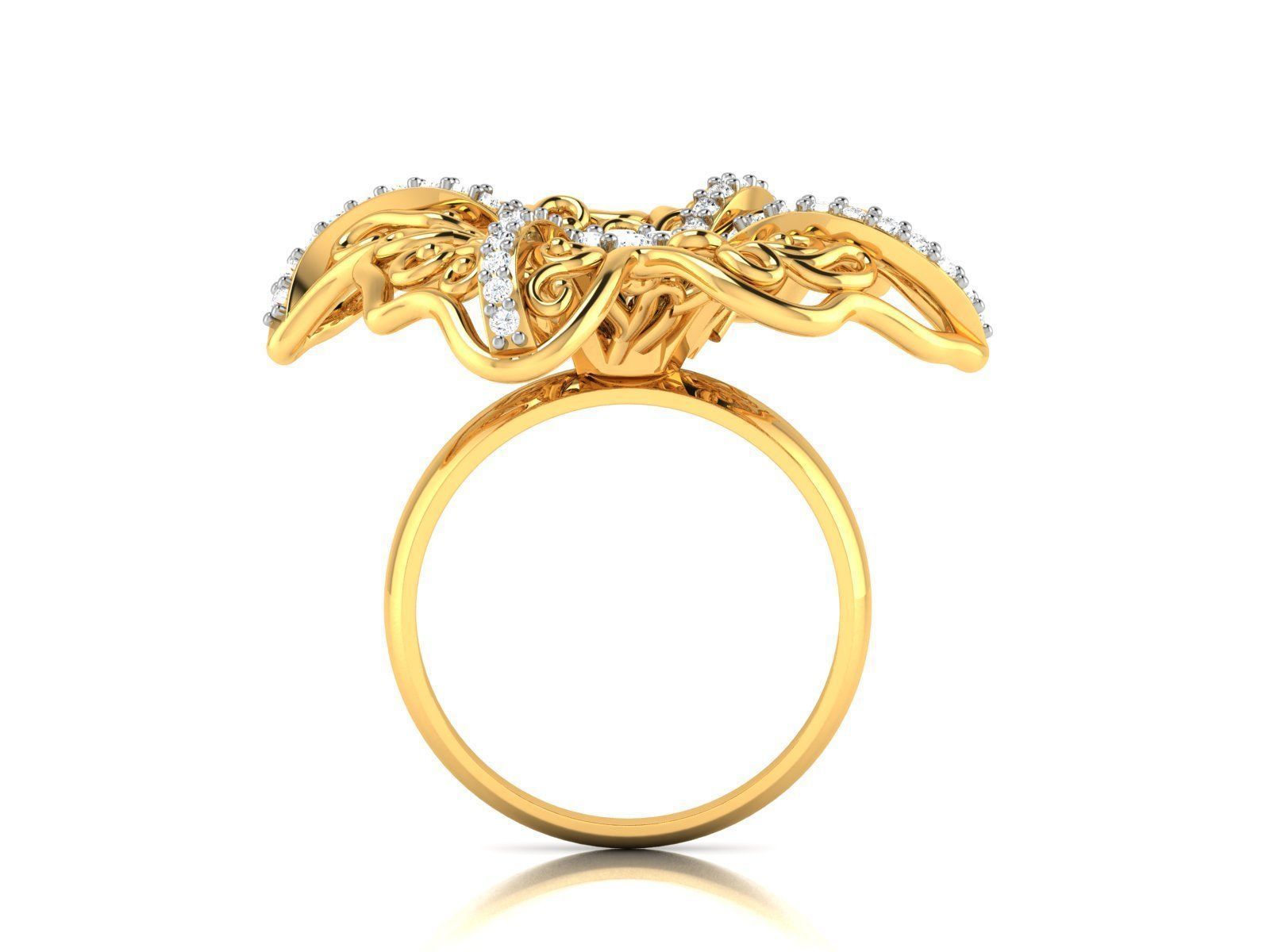 Diamond Ring 3D print model_2