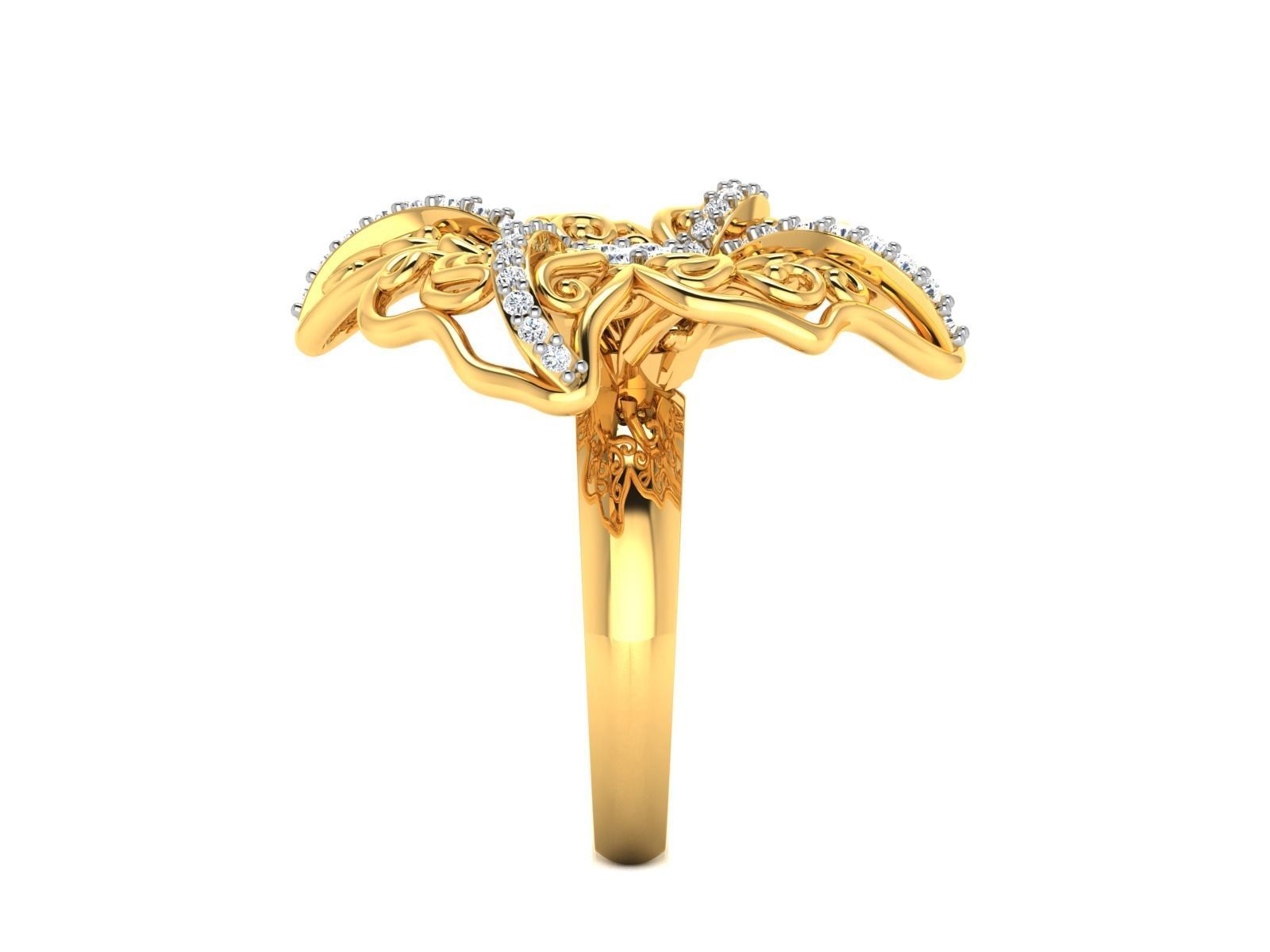 Diamond Ring 3D print model_5