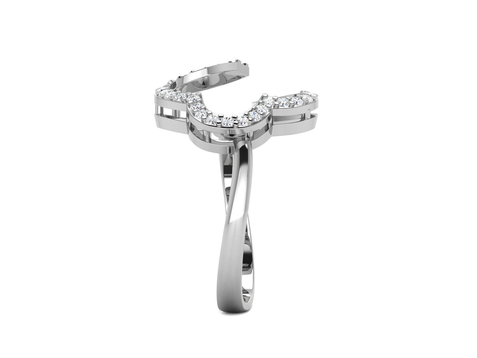 Diamond Ring 3D print model_5