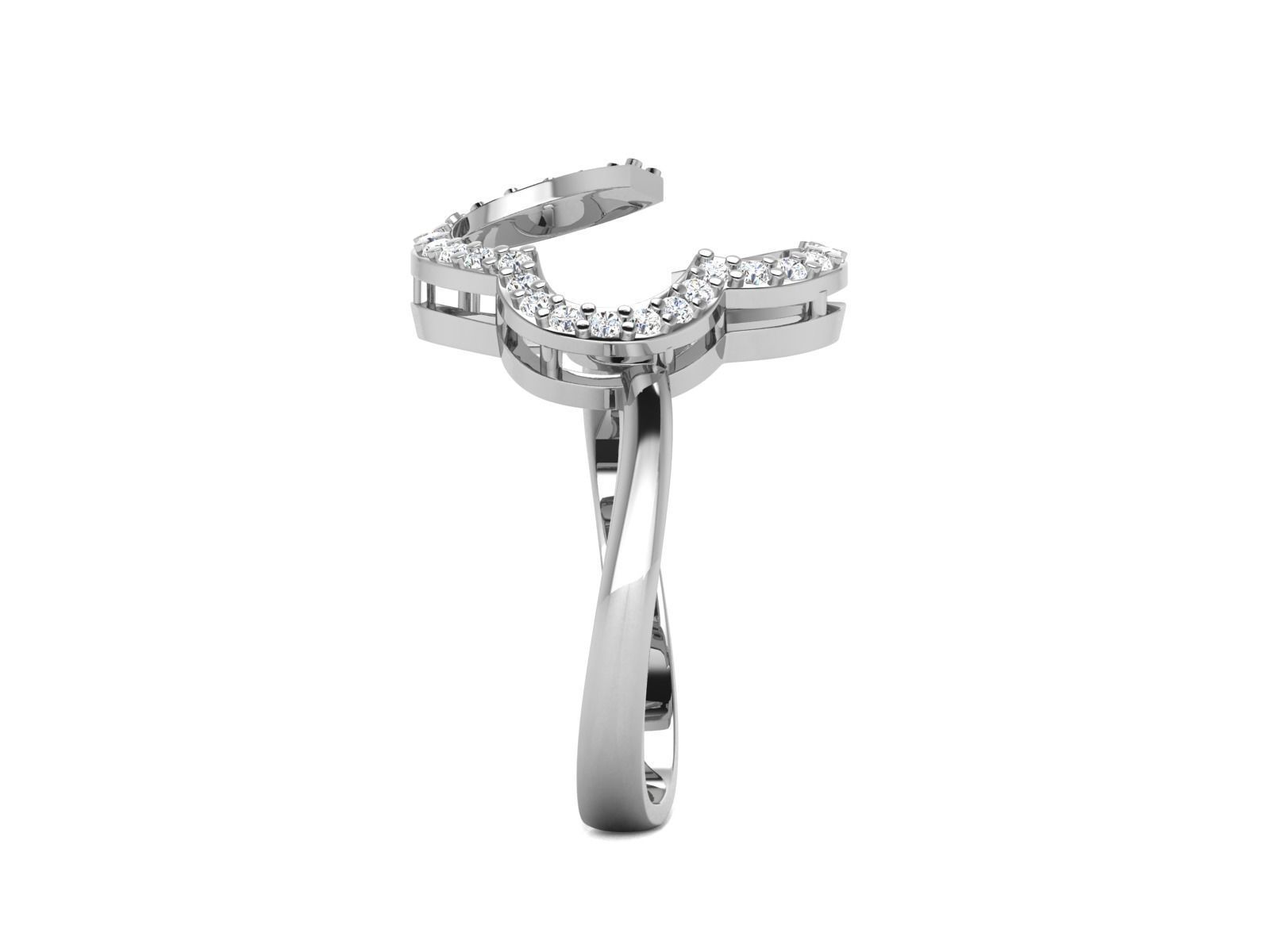 Diamond Ring 3D print model_6