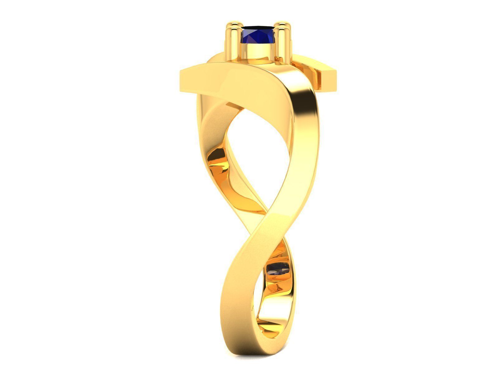 Diamond Ring 3D print model_4