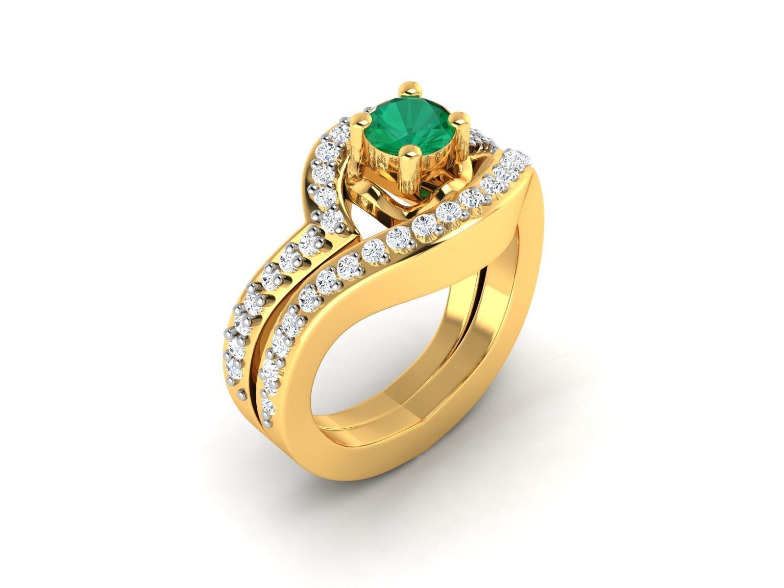 Diamond Ring 3D print model_7