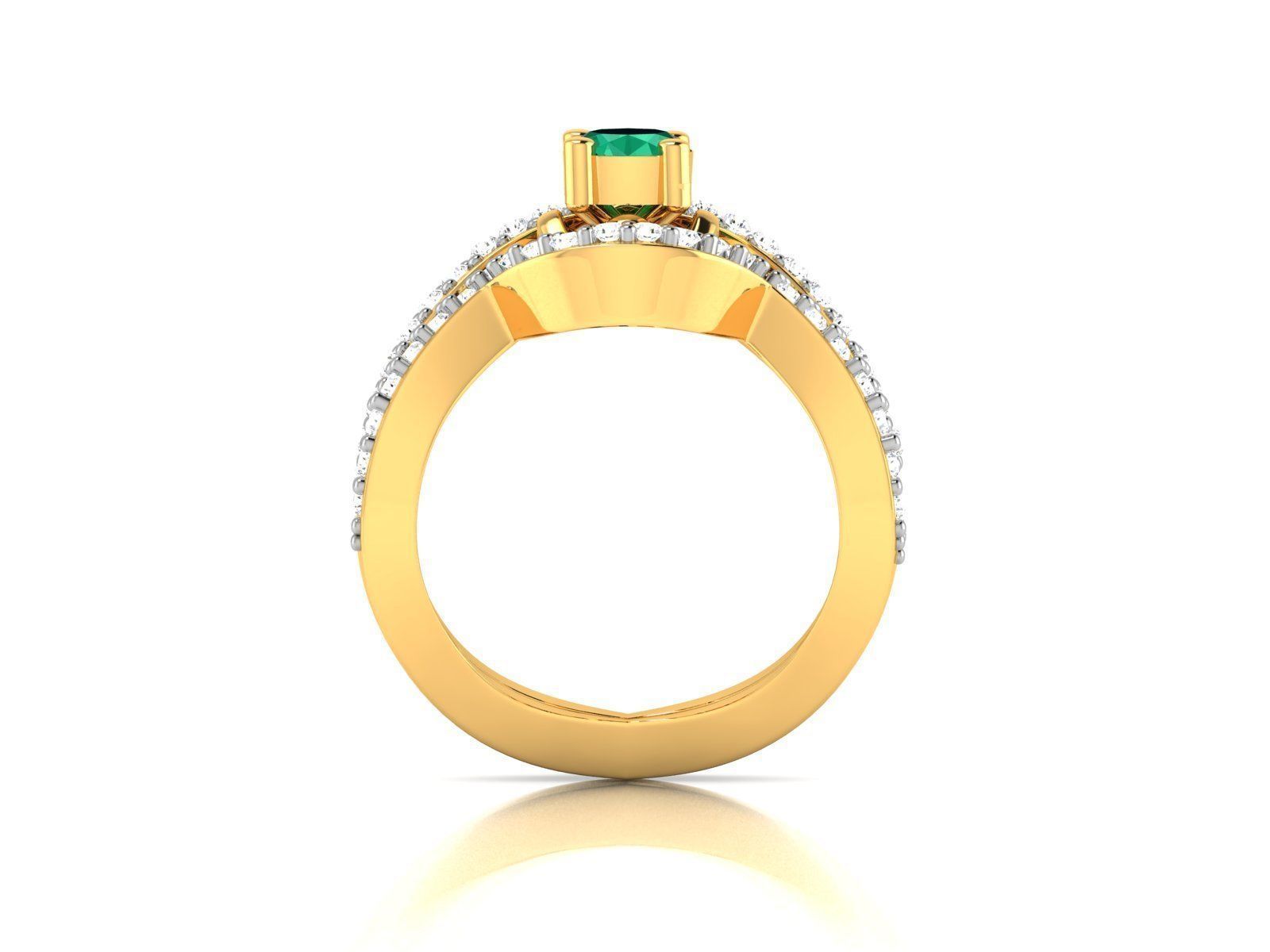 Diamond Ring 3D print model_4