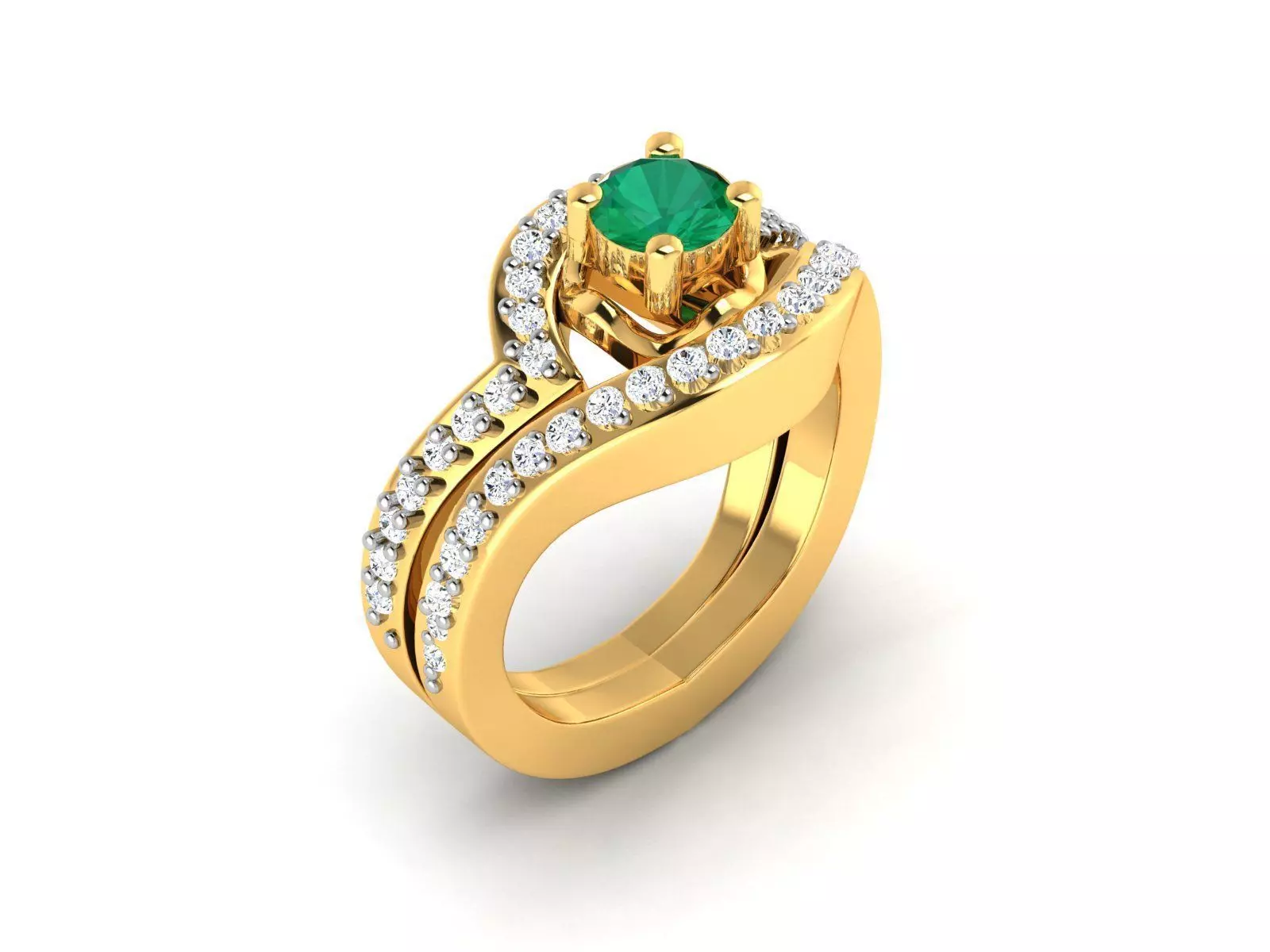 Diamond Ring 3D print model_0