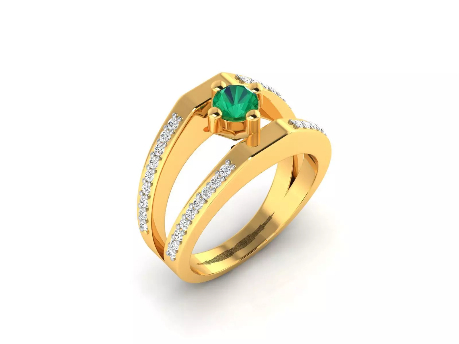 Diamond Ring 3D print model_0
