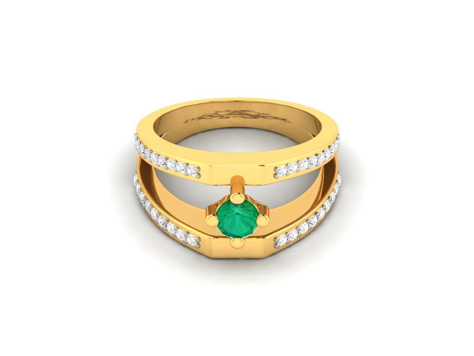 Diamond Ring 3D print model_7
