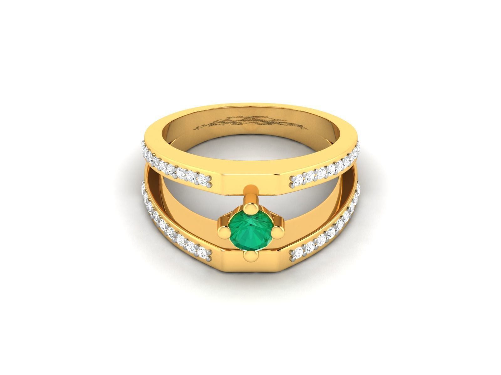 Diamond Ring 3D print model_8