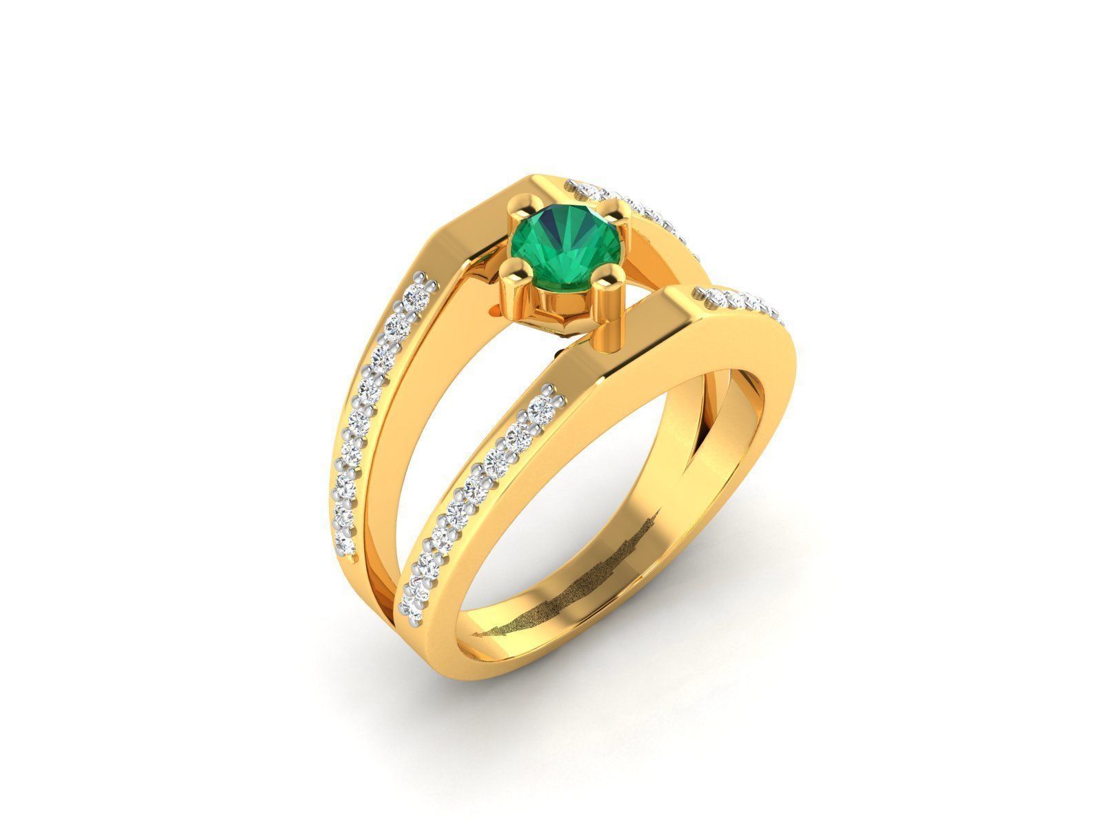 Diamond Ring 3D print model_1