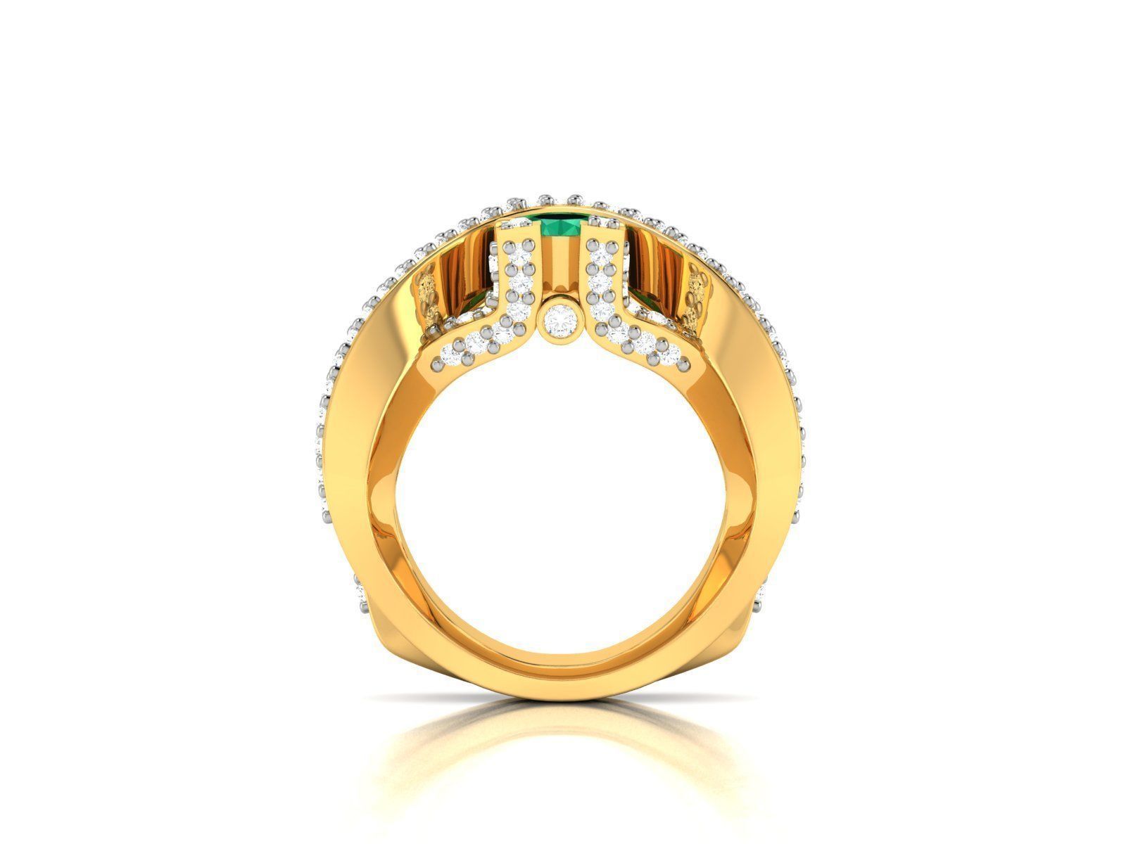 Diamond Ring 3D print model_2