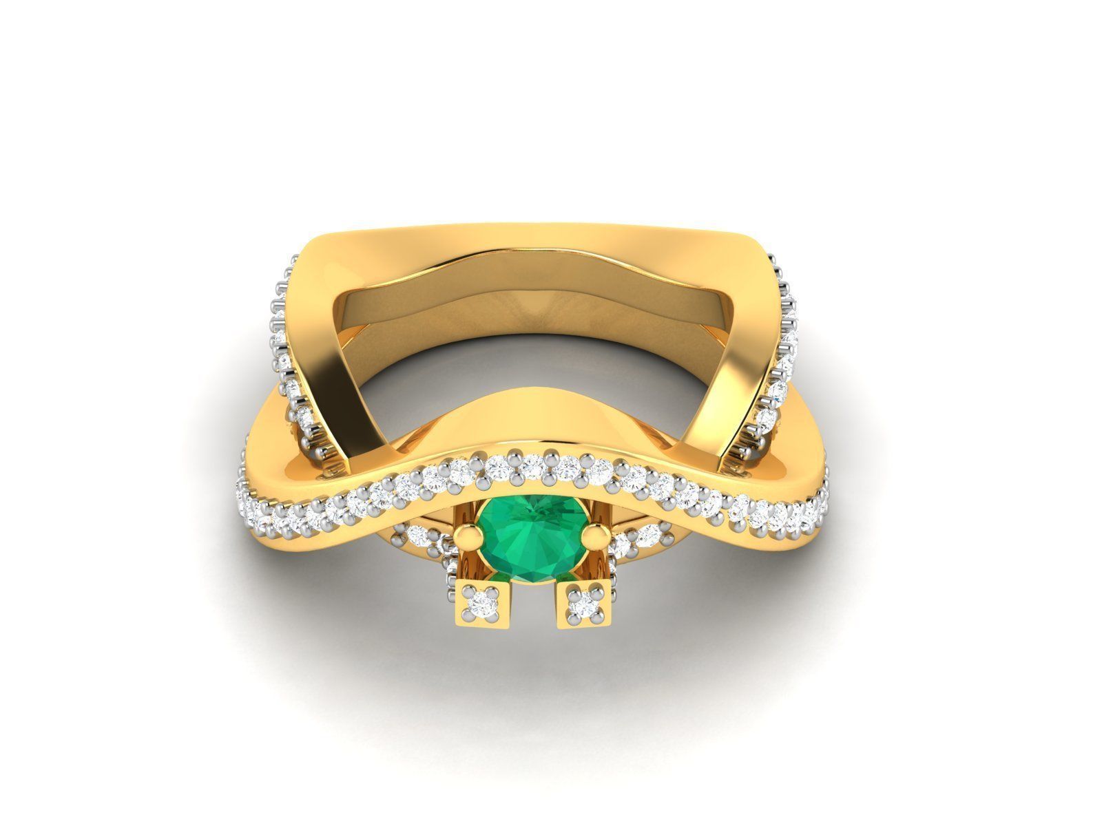 Diamond Ring 3D print model_7