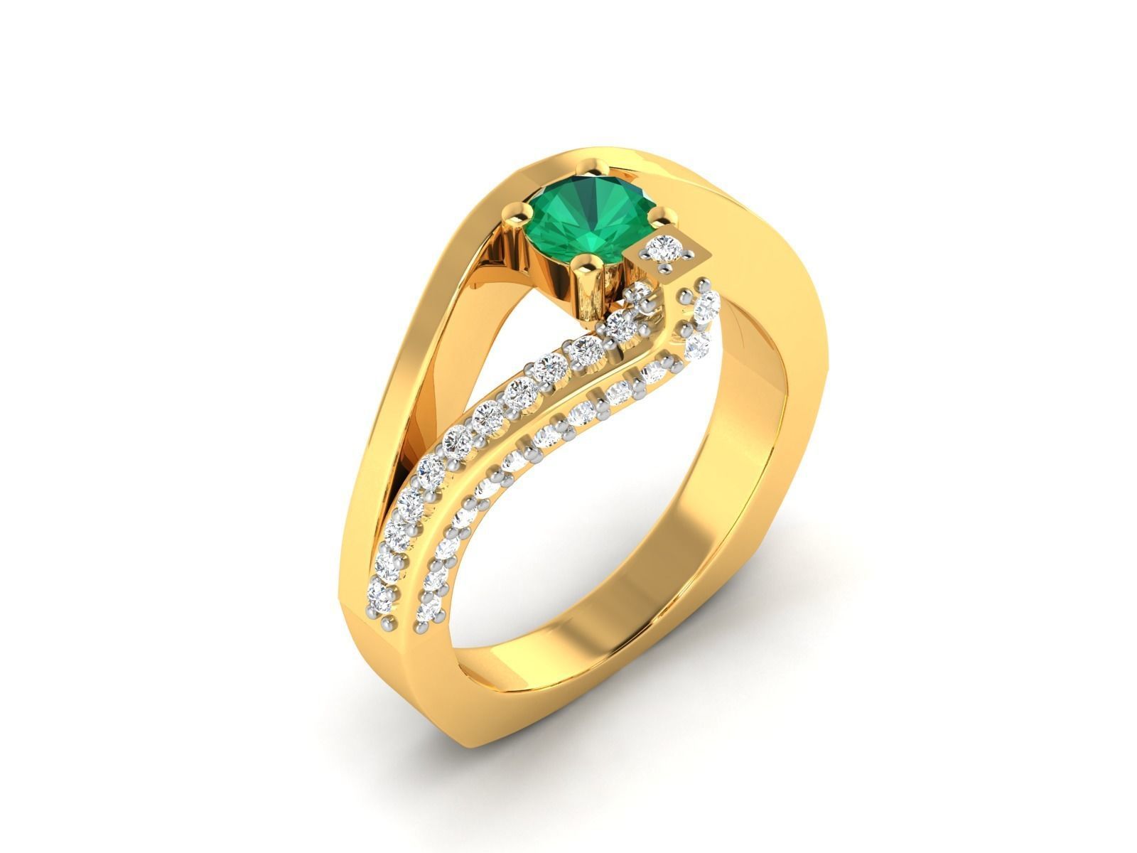 Diamond Ring 3D print model_1