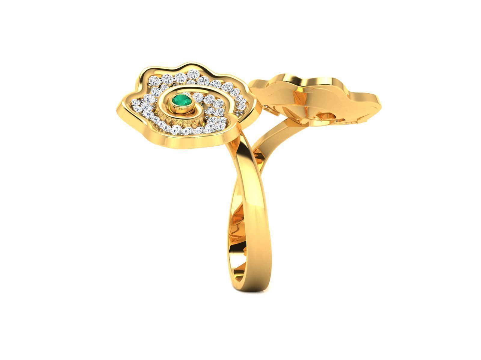 Diamond Ring 3D print model_4