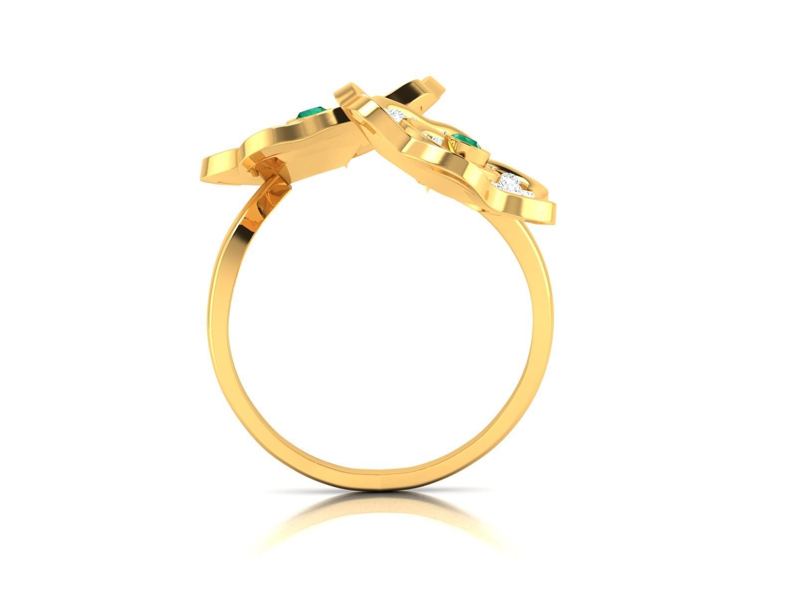 Diamond Ring 3D print model_3