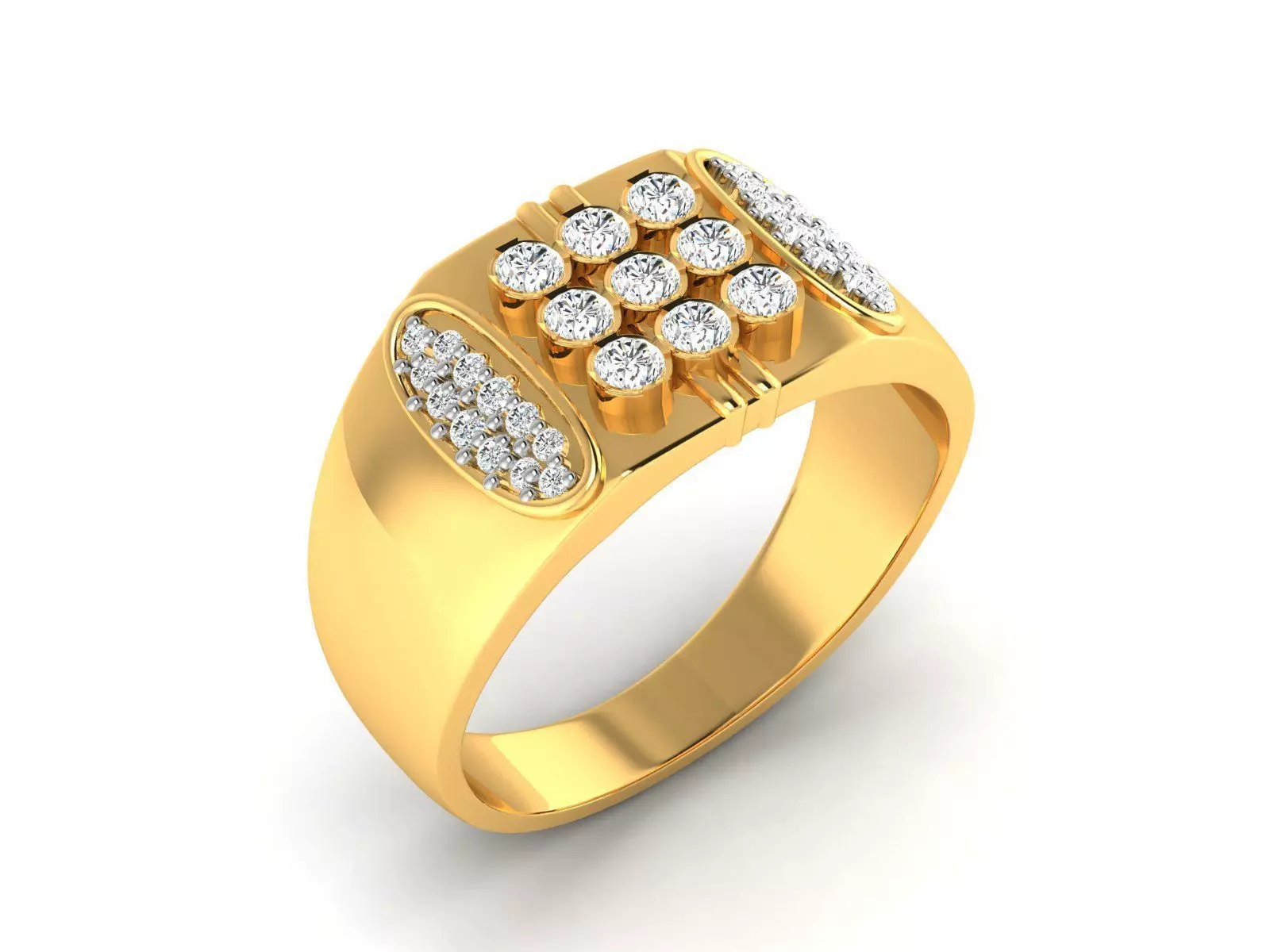 Diamond Ring 3D print model_0