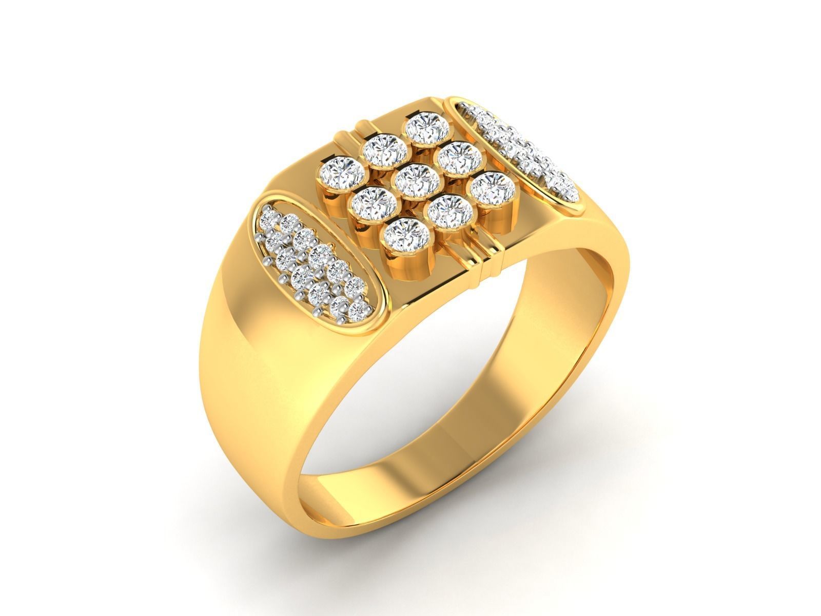 Diamond Ring 3D print model_1