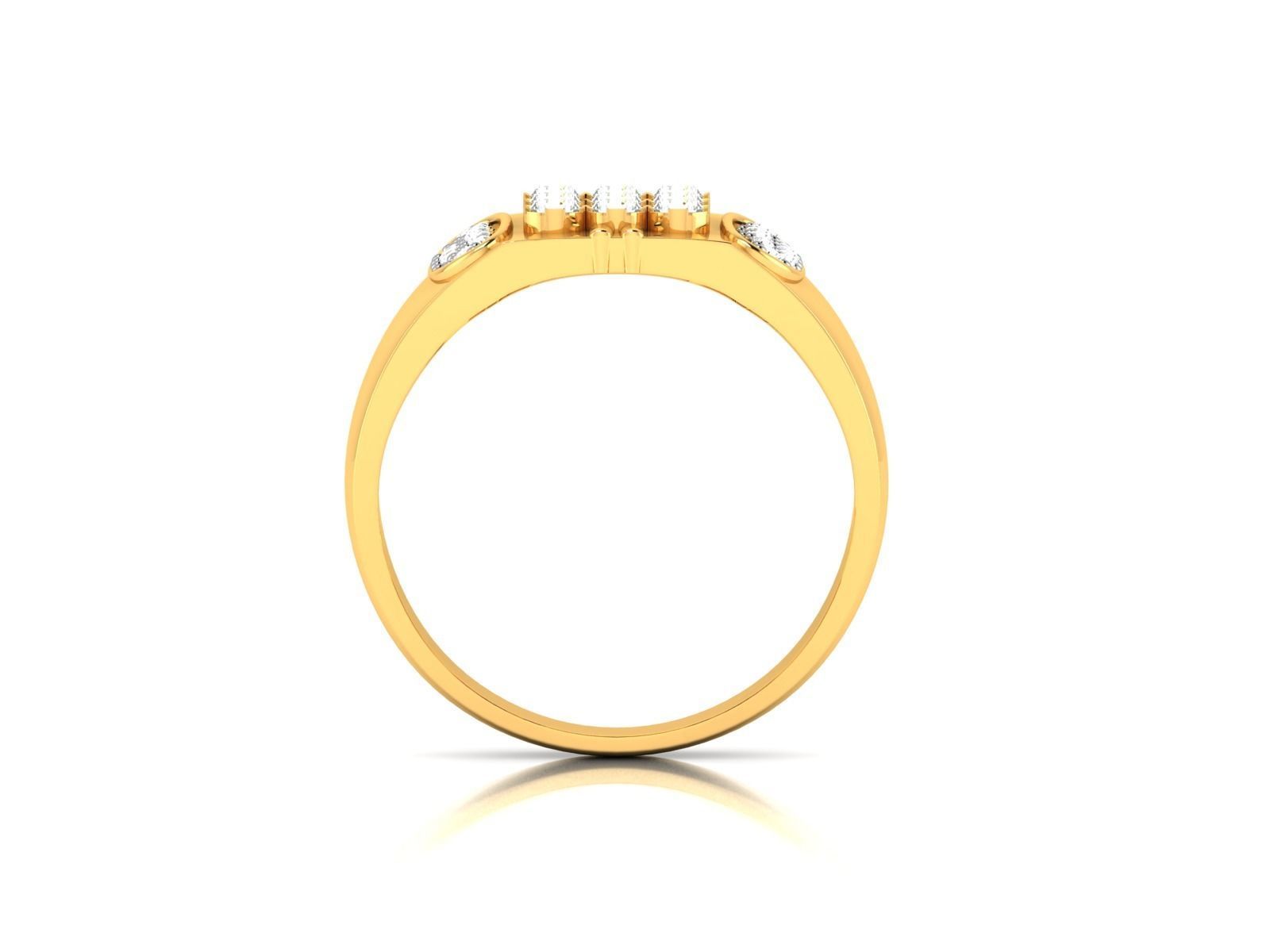 Diamond Ring 3D print model_3