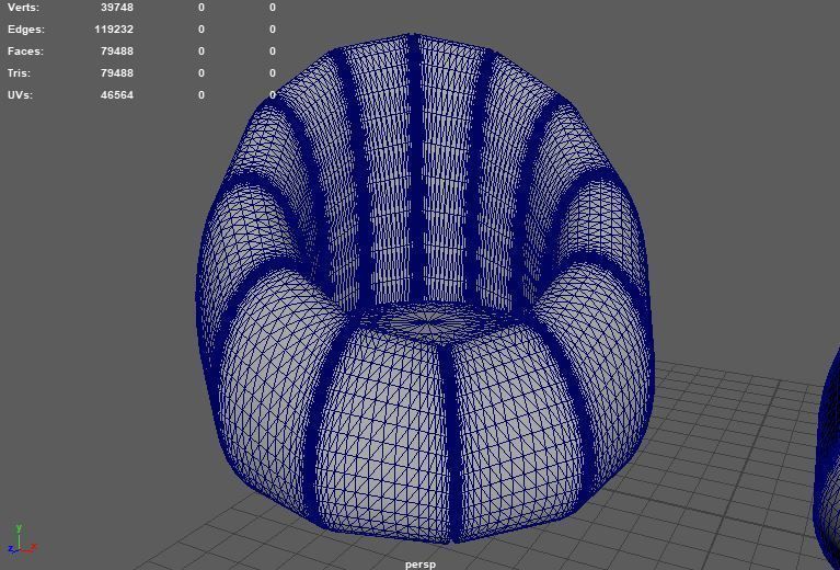 Sofa Chair 3D model_7