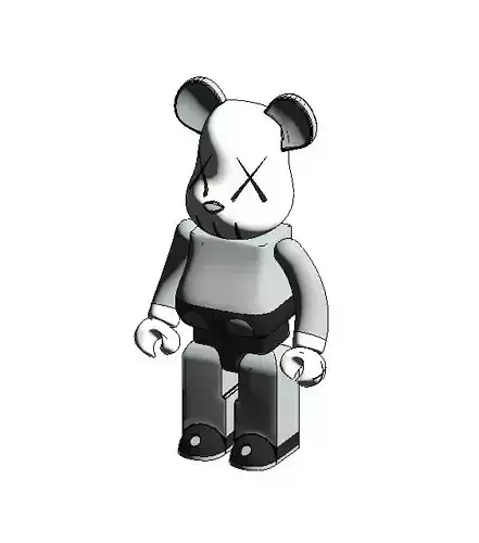 Bearbrick 3D models 3D print model Revit 2023