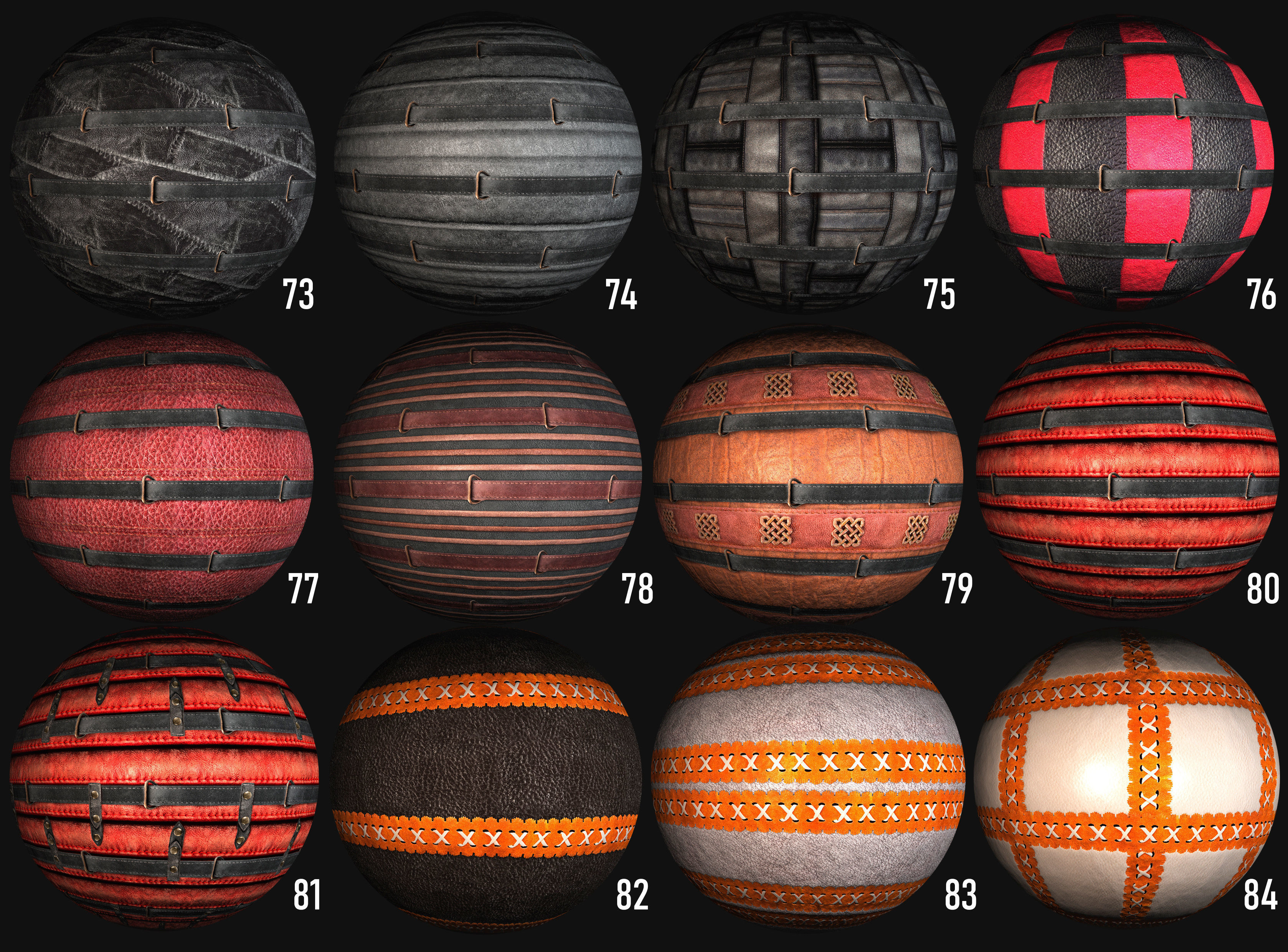 100 leather belt armor surface PBR photo seamless 4k textures Texture_7