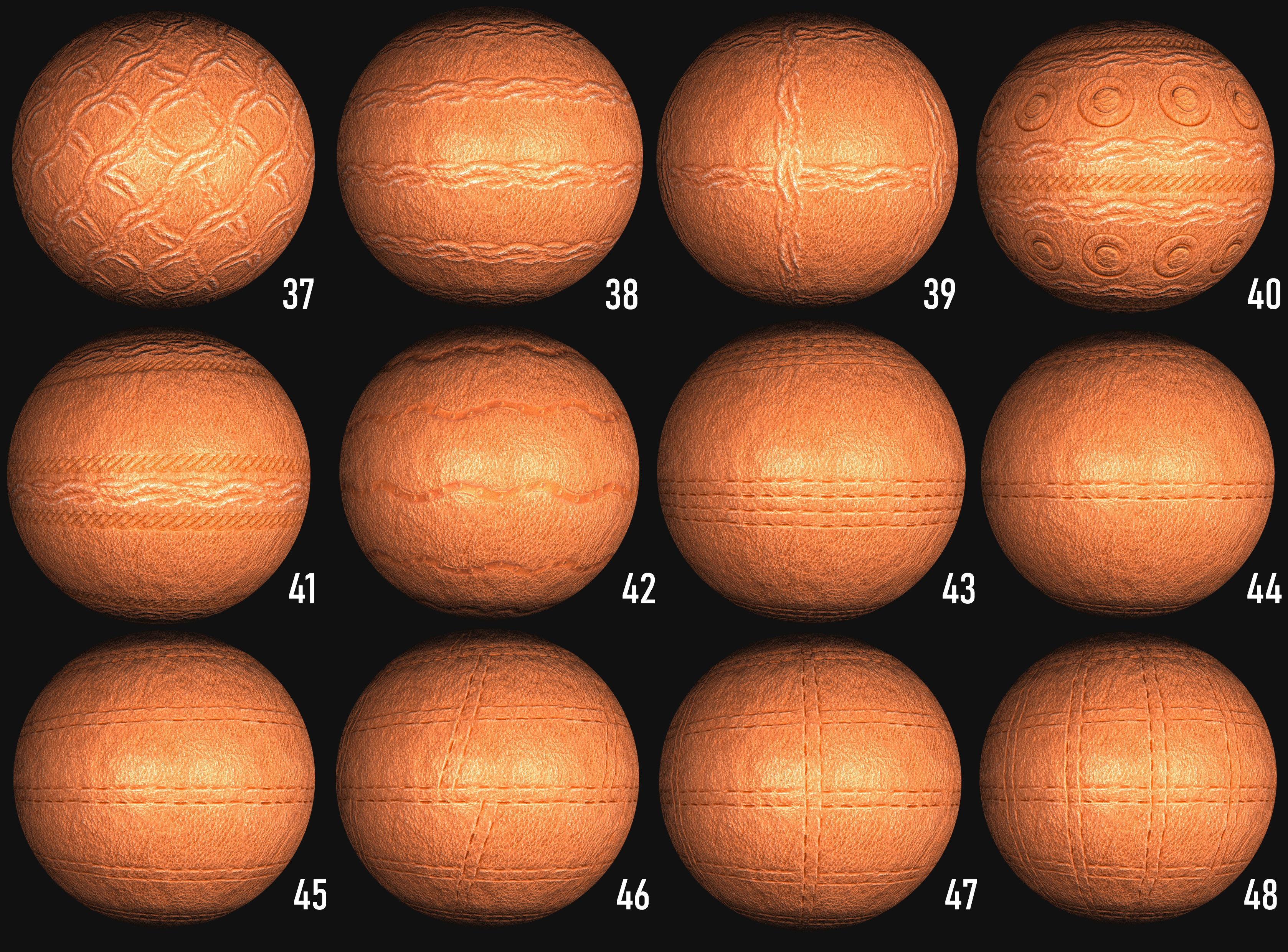 100 leather belt armor surface PBR photo seamless 4k textures Texture_4