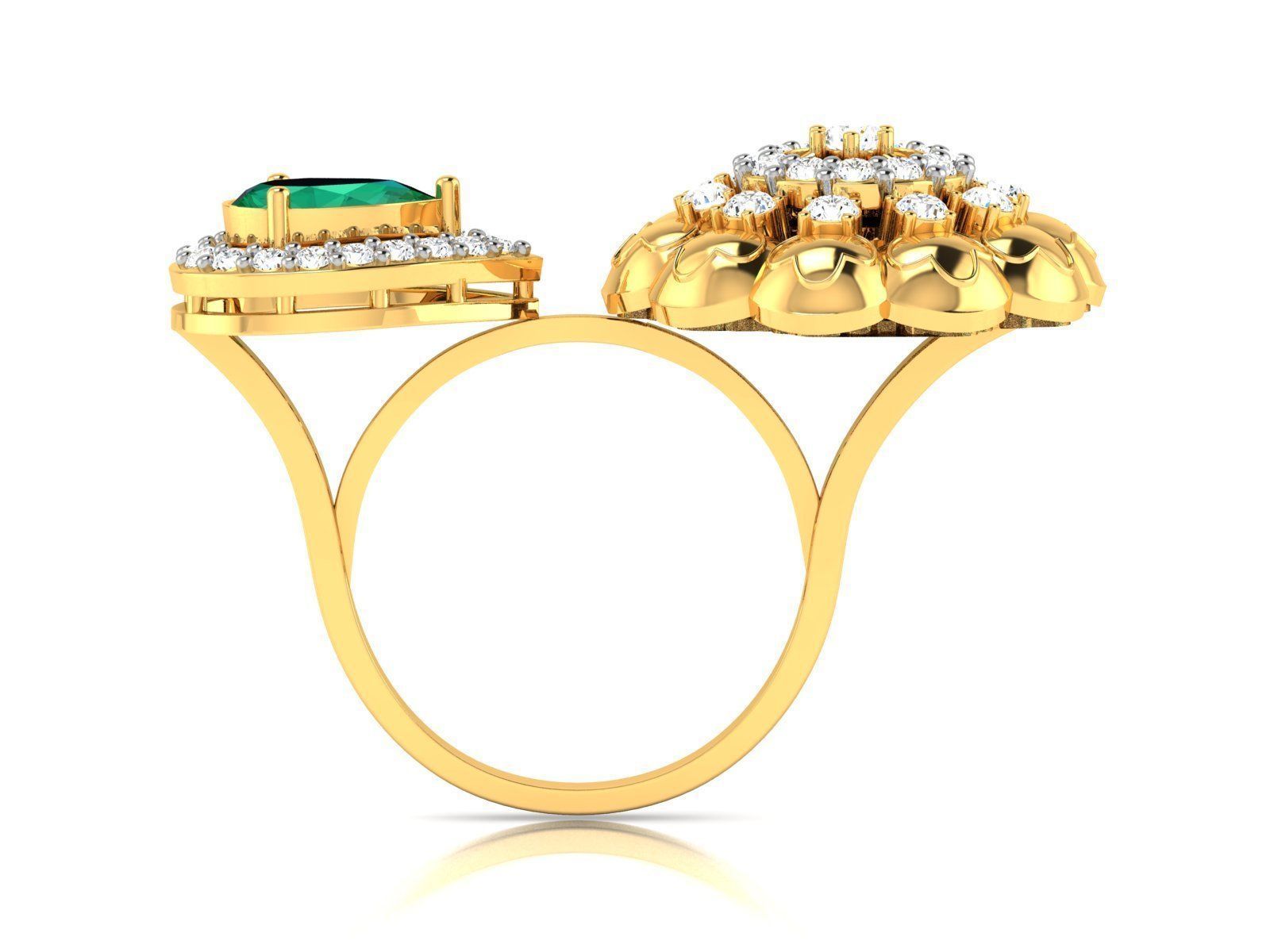 Diamond Ring 3D print model_2