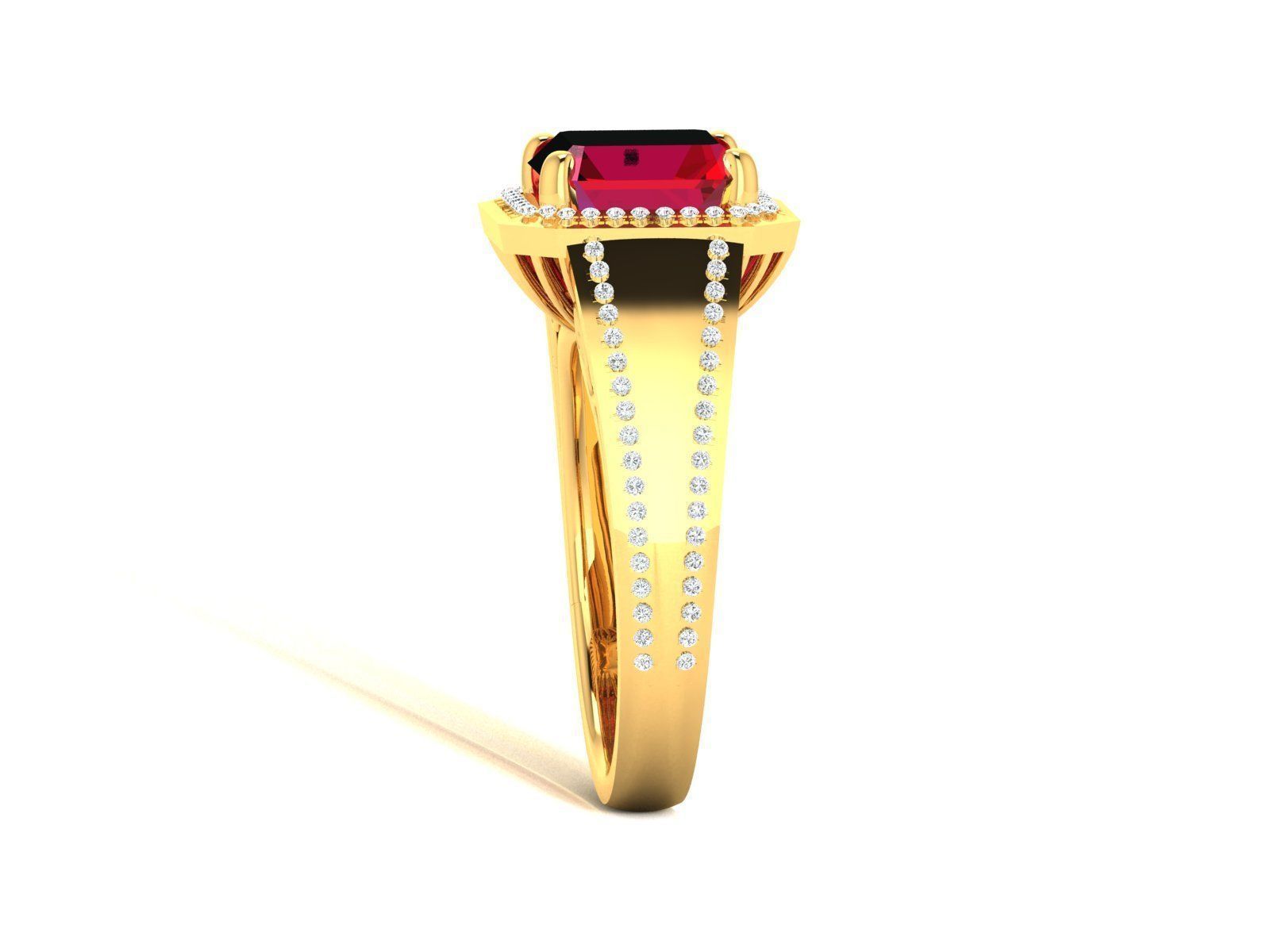 Diamond Ring 3D print model_4