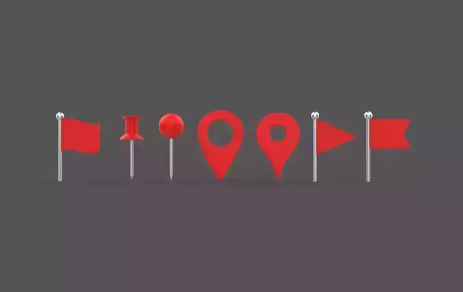 Map Pointers  3D model