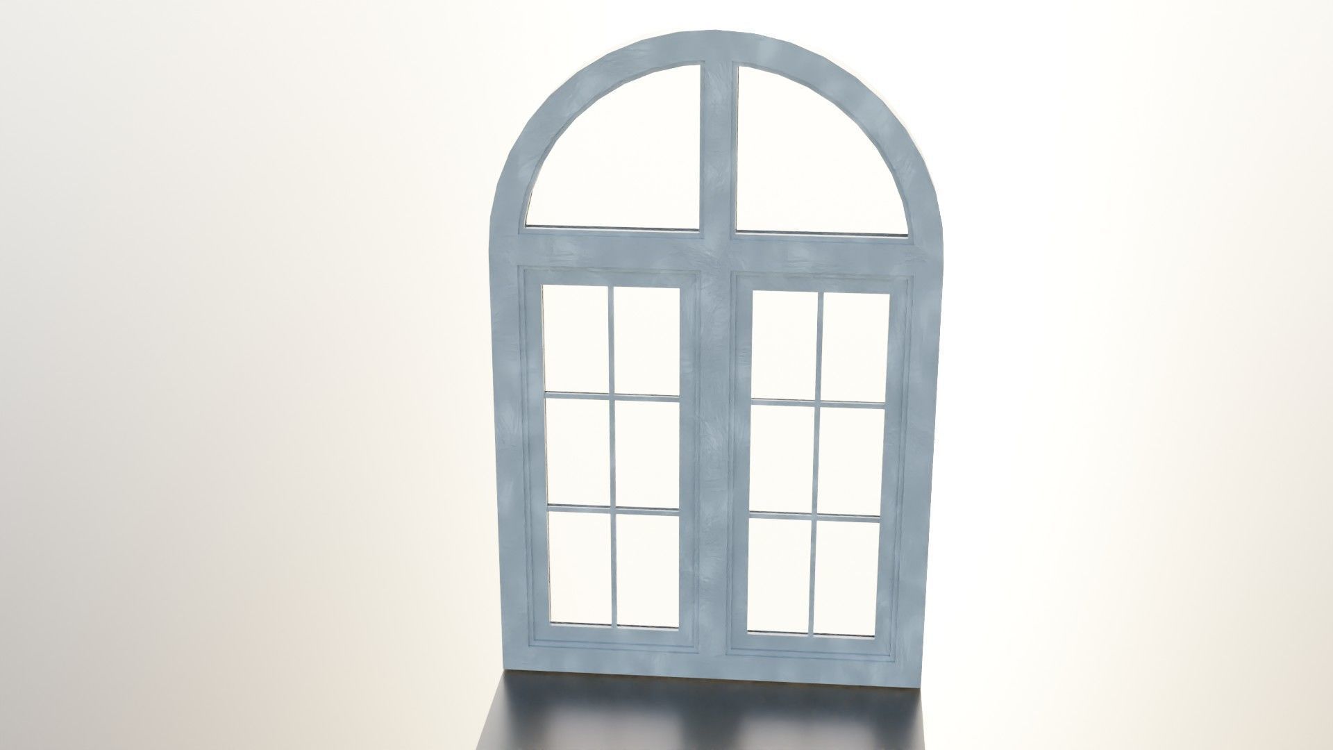 Shape Window Low-poly 3D model_1